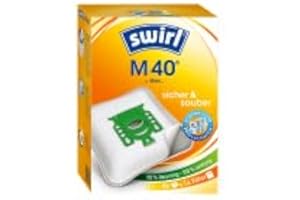 ACT-CLEAN 4 Staubsaugerbeutel Swirl M 40 M40 geeignet für Miele Complete C3 Silence EcoLine
