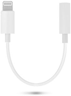 Rick Lightning to 3.5mm Headphone, Jack Adaptor Cable for iOS 10/iOS 11, Lightning Connector to 3.5mm Jack, Headphone Adapter for iPhone 7/7Plus iPhone 8/8Plus/iPhone X - Support iOS 10.3.1 and Later