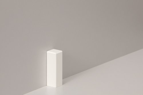 NEUHEIT!!! Original KGM Eckturm Eckblock Eckstab Ecke (klein 65 mm) aus Holz (lackiert) für weiße Leisten z.B. Altberliner Hamburger Profil