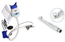 Zinadental Dental Teeth Whitening Bleaching Lamp Accelerator + 45 Degree LED Fiber Optic Hand Tool Single Spray Air Compressor Accessories with Additional 1 Pc Ceramic Cartridge (2H)