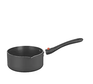 Warmeo Hard Anodized Saucepan,Diameter 18cm and Detachable Handle,Black