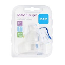 MAM Sauger Gr.1 0+ Monate Silikon 2 Stück