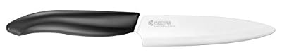 Kyocera FK-110-WH BK Couteau d'Office Manche Noir Lame Céramique Blanche 11 cm