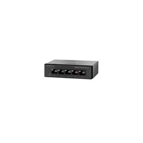 Cisco SG110D-05-EU - Conmutador de Red (5 Puertos RJ-45 Ethernet) Color Negro