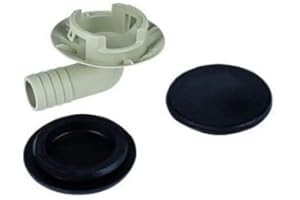 PIPETTA AMBRA WATER PER SCARICO CONDENSA CONDIZIONATORI CON GUARNIZIONE E DUE TAPPI Ø19 MM