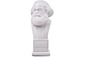 danila-souvenirs Deutscher Philosoph Sozialist Karl Marx marmor Büste Statue Skulptur 12 cm