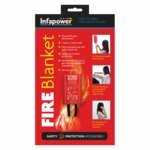 Infapower INFA-X012 1m Wall Mountable Glass Fibre Fire Blanket with 10-Year Warranty