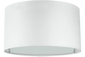 Wogati® Premium Lampshade E14/E27 Cotton Colour: White Size: Diameter 50 cm Height 33 cm Lampshade Floor Lamp + Lampshade Pendant Lamp + Lampshade for Table Lamp