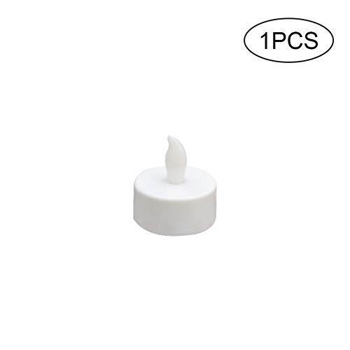 Shiningup Lumière de thé de Bougie de LED Chandelle à Piles Chandelle sans Flamme Bougies électriques factices Lumière tiède