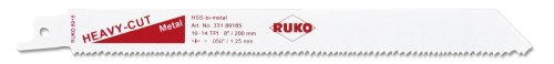 Ruko 33189185 Säbelsägeblatt 8918-5 200 x 18 x 1.25 mm, 5-Stück