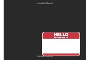 Hello my name is: sketchbook for graffiti street artist containing pattern of train, walls, roller blind and blank pages. 100 pages to draw.