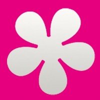 EFCO Retro Flower, pink, 69 mm