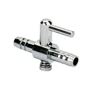 PetzLifeworld Aquarium Stainless Steel Air Tube Splitter with Controller (1 Way)