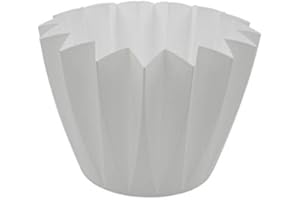 ‎MEINDEKOARTIKEL 10 x Pflanztöpfe "Adonis" _ Blumentopf Übertopf aus Kunststoff in tollen Farben – für Balkon, Garten, Fensterbank, Innen- & Außenbereich – wetterfest, leicht, moderne Farben & Form (Ø 11 cm - Weiss)