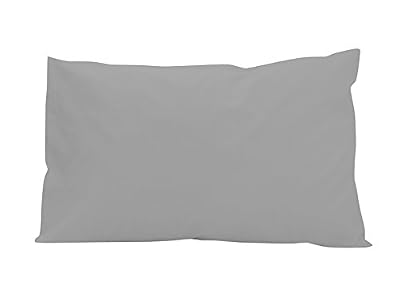Soleil d'Ocre 554825 Taie d'Oreiller Américaine Coton 57 Fils Gris 75 x 50 cm