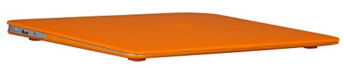 Topideal Schutzhülle, 3 in 1 Gummierte Matte, Seidenmatten, Satins, keramische Elemente, Schutzhülle für MacBook Air 33,8 cm (Modell: A1369 und A1466) + Tastatur-Cover + Displayschutzfolie orange EU/UK Keyboard Version - 7