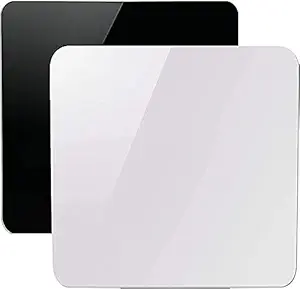 Yugam Black and White Acrylic Display Boards for Tabletop Product Photography - Reflective Finish Background 12 X 12 inch Sheet (12x12, White)