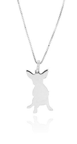 Collana veneziana con pendolo chihuahua in argento