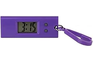 Yjemle 1PC Purple Mini Digital Keychain Watches Portable Keychain Pocket Watch Backpack Clip for Lanyard Backpack, Useful and Practical,Novelty Watches Key Buckle Clip on Unisex
