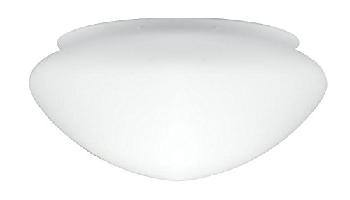 Westinghouse Lighting 8704540 Lampenschirm 13,1 cm aus satiniertem Glas, Pilzform, weiß, 17 x 17 x 8.51 cm