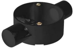 SPARKY'S MATE LTD 20mm 2 Way Through Conduit Box - Black