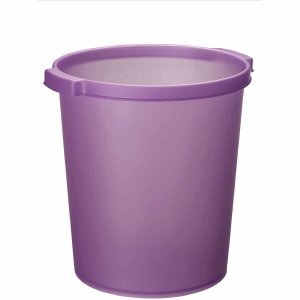 Preisvergleich Produktbild Jalema 10 x Papierkorb Silky Touch 15l violett