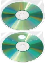 CD Tasche Etikette Q-mit Klappdeckel Pack 10 Stück