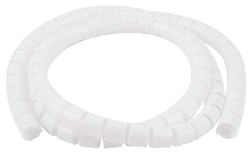 Preisvergleich Produktbild 5m Wickelschlauch Spiralschlauch 9mm weiß transparent