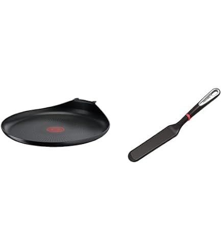 Poêle à Crêpes Tefal So’Light 25 Cm - Ultra Légère, Induction, Revêtement Titane Antiadhésif - 10