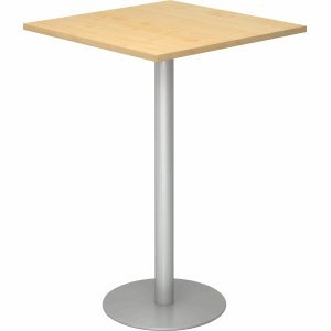 Preisvergleich Produktbild k.A. Stehtisch 80x80cm Ahorn / silber