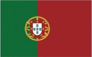 Fahne, Seidenfahne, Flag, Flagge, 90 x 150 cm Portugal