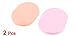 2 Pcs 4.3" Length Soft Sponge Face Washing Cleansing Pads Puff for Lady