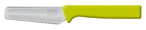 4 Stück Home Xpert Frühstücksmesser KNIFE, Brötchenmesser, Tafelmesser, Brotzeitmesser, Wellenschliff, Soft-Griff in grün - 2