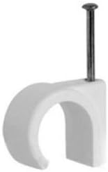 50 x 14-20mm WHITE ROUND CLIPS