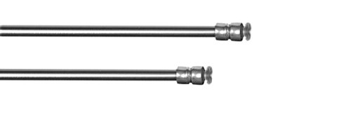 rewagi Hochwertige Klemmstangen, Teleskopstangen, Gardinenstangen, Scheibengardinenstangen, Vitragenstangen - Länge: 25 – 35 cm – Farbe: edels.-matt - 1 Stück
