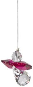 Crystal Guardian Angel Suncatcher Garnet - January