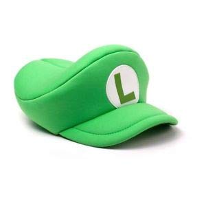 Bioworld - Difuzed Nintendo Super Mario Bros. Shaped Curved Bill cap with Luigi Logo, Green (Ha100504ntn) Basco Scozzese, Verde, Taglia Unica Unisex-Adulto