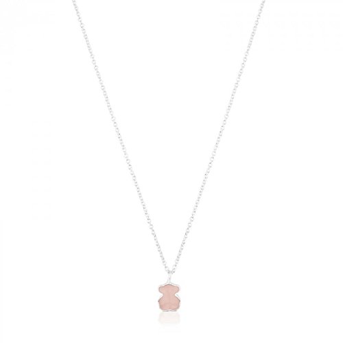 Halskette Kette TOUS Quartz Pink Bär