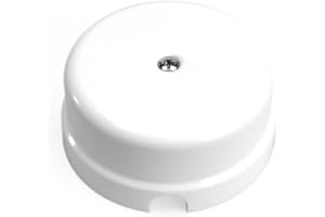 LAMORELL LIGHTDESIGN Scatola di Derivazione in Porcellana ø78mm. Colori: Bianco e Nero (Bianco)