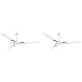Orient Electric 1200 mm Apex Prime| 5 years warranty by Orient | 350 RPM motor speed| Rust-proof Aluminium blades| Decorative ring & trims| White, pack of 2