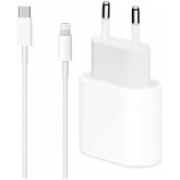 Apple iPhone Compatible 20W Usb-C Power Adapter + Usb-C Lightning Charging Cable Set 11 12 Pro Max White