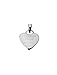 Sterling Silver necklace for Birth or Christening, featuring a small heart engraved with the words "Guardian Angel Protect Me" and an angel on the reverse.