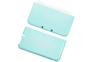JMXLDS Replacement Front Back Faceplate Plates Upper & Back Battery Housing Shell Case Cover for 3DS XL/3DS LL Game Console - Mint Green