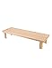 Produktbild Holz Monitor Stand Riser Speicherorganisator Büro Computer Schreibtisch Laptop, Drucker Stand Desktop Container 80cmx25cmx15cm