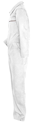 KERMEN – Arbeits-Overall Leipzig Rallye-kombi Baumwolle – made in EU – Blau, Weiß - 3
