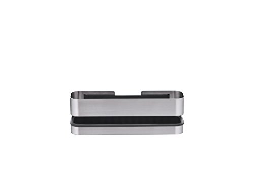 Blomus 68941 Duschkorb, matt, Edelstahl, schwarz,8,5 x 12 x 25 cm - 2
