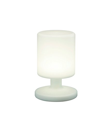 Reality Leuchten LED Akku Tischlampe Tischleuchte, 1,5W, USB, 25,5 cm Höhe, weiß R57010101 [Energieklasse A++]