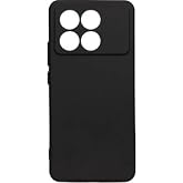 [BLACK LIQUID SILICONE] For Poco X6 Pro ile uyumlu Esnek Silikon Matte Kaymaz Yapı İ&ccedil; Kadife Y&uuml;zey Darbe Emici Siyah Telefon 