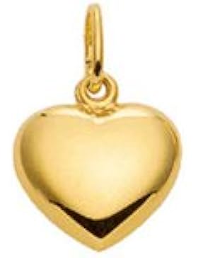 Gold 14 k ( 585 ) Motiv - Anhänger - Herz - B. 8,4 mm - H. 7,2 mm