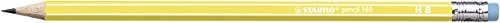 STABILO B-50743-10 160 Bleistift mit Radierer, Härtegrad HB, 12er Pack, petrol/gelb/orange/blau/rosa - 6